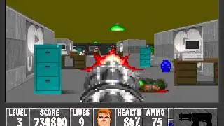 AReYeP's WolfenDoom - Level 13 (E2M3)