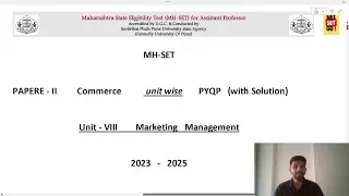 🎯 MH-SET ( Paper-II) Commerce | Unit-VIII Marketing Management | PYQP 2023-2025 Solutions Explained