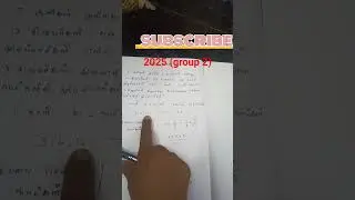 TNPSC group 2 question paper 2025 #ccc #tnpscgroup42ndcv #maths #tnpscgroup2mains #governmentexam