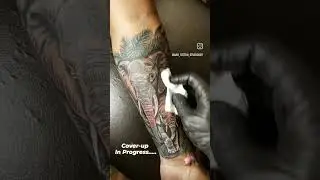 For Best offers contact Ash Tattoo Studio on 9371937190 #coveruptattoo #wildlife #viral
