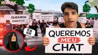 FILMANDO A MANIFESTAÇÃO SEM CHAT NO ROBLOX E ALGUÉM ESTAVA ME VIGIANDO... QUEM SERÁ?
