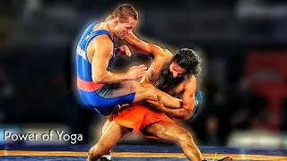 Ramdev Baba shows power of Yoga in Pro Wrestling League