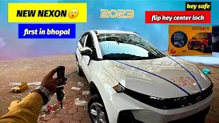 Tata Nexon 2023 facelift | key safe flip key central lock | without wire cut  #sunshineautobhopal