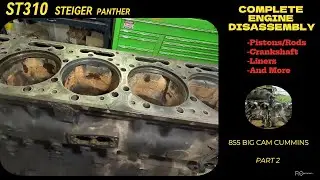 Ремонт двигателя трактора Steiger ST310 Panther, часть 2: полная разборка двигателя! 🛠️🚜