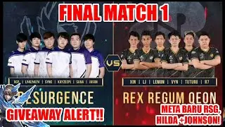 FINAL MPL INVITATIONAL (MATCH 1) RESURGENCE VS REX REGUM QEON (RRQ)