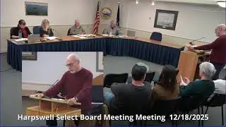 Harpswell Select Board Meeting 18Dec2025