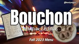 Bouchon Menu at the Venetian in Las Vegas #bouchon