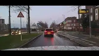 driving through the neighborhood of Nesselande in Rotterdam Netherlands
