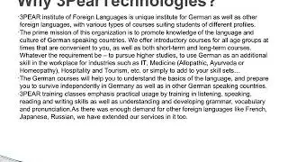 Best German Language Courses in Pune | German Language Classes in Pune | 3PEAR Technologies