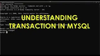 How to create a transaction using a stored procedure in MySQL.