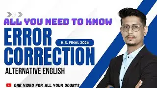 Error Correction || Alternative English ||Class 12 || ASSEB Final 2026 || Tips & Tricks