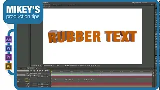 Превратите текст Element 3D в резиновый желеобразный текст: обучающее руководство по After Effects.