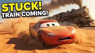 Lightning McQueen Desert Rescue | Train Escape Adventure
