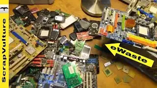 Scrapping & Selling PILE of CIRCUIT BOARD eWaste for CASH