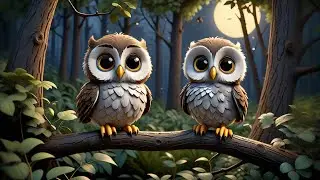 Six Baby Owls Hoot at Night | Owl Song for Kids | Animal Rhymes and Nighttime Learning for Toddlers