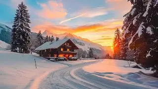 Mystical morning drive in Grindelwald 🇨🇭 Switzerland 4K