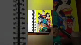 Simple Justice league animated Shorts #justiceleague #drawing