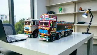 Miniature Making Tata Truck ||  Trailer Truck || Body Truck || Truck Miniature Model Review
