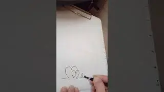 how to draw heart with one line