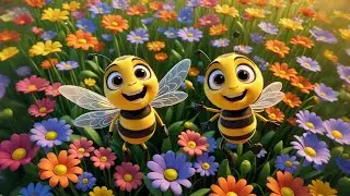 Six Busy Bees Buzz One to Ten | Counting Song for Kids | Nursery Rhymes and Educational Songs