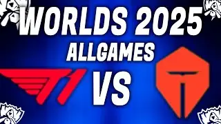 T1 VS TOP ESPORTS ALLGAMES HIGHLIGHTS WORLDS 2025 - LEAGUE OF LEGENDS - PLAYOFFS