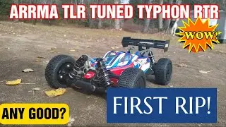 RC CAR ARRMA TYPHON TLR TUNED FIRST IMPRESSIONS BASH!