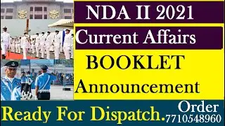 NDA II 2021 CURRENT AFFAIRS BOOKLET ||  60% PLUS QUESTIONS ASSURED  #NDAII2021 #NDAEXAMPREPARATION