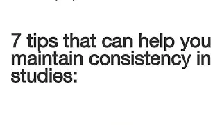 #7 tips  How to Maintain Consistency in study . #motivation #study #ias #consistency