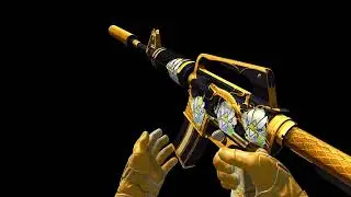 CSGO | Sticker | Vitality (Holo) | Rio 2022 | M4A1-S | Golden Coil