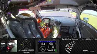 Onboard Audi R8 LMS GT3 Slovakiaring / Christian Malcharek - Audi Sport Slovakia / 1:58.630