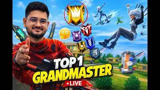New Grandmaster Top 1 Push V Badge Lobby ❤ FF LIVE ✌ Free Fire LIVE! #ff #freefire #azimgaming