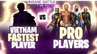 Vietnam Legend 🤯 Vs Pro Players || Free Fire 1 Vs 4 Insane Clash Squad Battle - Garena Free Fire