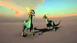 3d Animated Fantasy Dinosaur