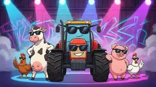 Traktor Tadek -  BRUM BRUM! 🚜💨 Piosenka o Traktorze dla Dzieci  | Pioseneczki