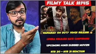 Ramarao On Duty Hindi Release | NTR 30-31 Reaction 🔥| Vikram | Hindi Dubbed Movies | Filmy Talk #145