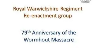 Wormhout massacre commemoration 28th May 2019