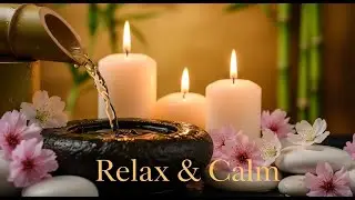 Mountain Stream Zen Ambience Bamboo Fountain and Candle Glow for Relaxation Sleep and Peaceful Mind