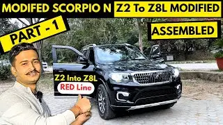 mahindra scorpio modification ✅ scorpio customized interior ✅ red line scorpio ✅ part 1