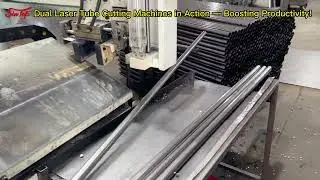 Dual Laser Tube Cutting Machines in Action &mdash; Boosting Productivity!---Sintop Display Manufacturer