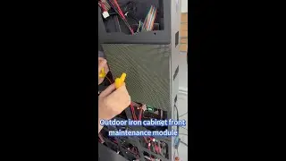 Outdoor iron cabinet front maintenance module
