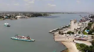 W. Kaiser: Panorama Drone Video - Mombasa - Likoni - Kilindini
