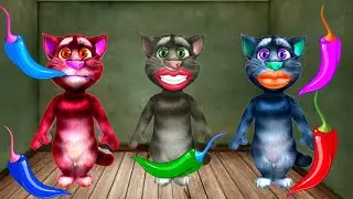 Mirchi colourful🌶️ ||Talking Tom|| funny video||ur billu😜||part 2||Mirchi spicy ||ur bilu