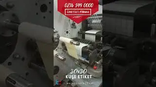 30x30 mm Kuşe Etiket &Uuml;retimi - Barkod &Ccedil;arşı