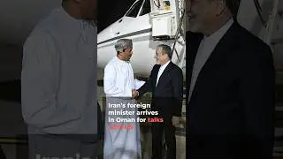 Iran foreign minister arrives in Oman for talks with US | AJ #shorts