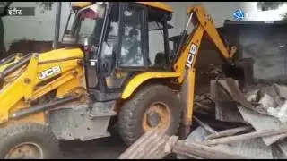 Municipal Corporation drives demolition of Encroachment | Indore Nagar Nigam | IMC