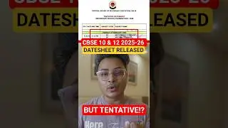 CBSE Class 10 & 12 Tentative Datesheet 2025-26 Released! #abhisheksir #cbseclass10 #cbse