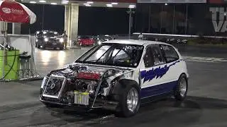 Turbo H22 swapped eg hatch civic gets down at Bristol!