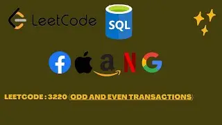 Leetcode 3220 (Odd and Even Transactions) | Simple Explanation | SQL interview Questions