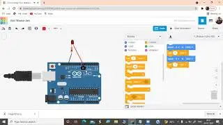 tinkercad external led control (learn arduino coding through blocks)