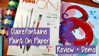 PAINT ON PAPER ~ Review + Demo ~ Kaatydid Art
